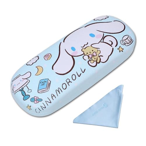 Best Kids Cases for Glasses #1 from PERFECTSIGHT PERFECTSIGHT Hard Shell Eyeglasses Case, PU Leather Protective Glasses Case, Cute Cartoon Surface Eyeglass Case for Women Girls (Blue Dog)