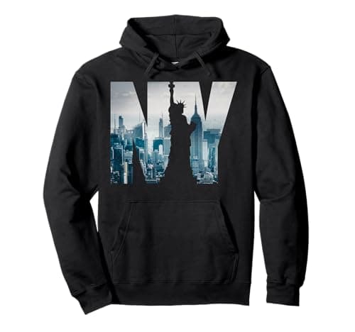 Cool New York City Skyline, I Love New York, New York City Pullover Hoodie