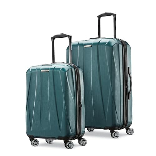 Samsonite Centric 2 Hardside Expandable Luggage with Spinner Wheels, 2-Piece Set (20/24), Emerald Green