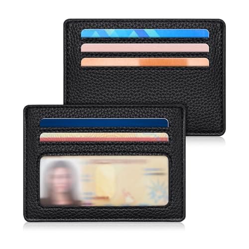 Airkit Credit Card Holder for Women, RFID Small Slim Minimalist Card Holder Wallet, Mini RFID Thin Wallet for Women, Black