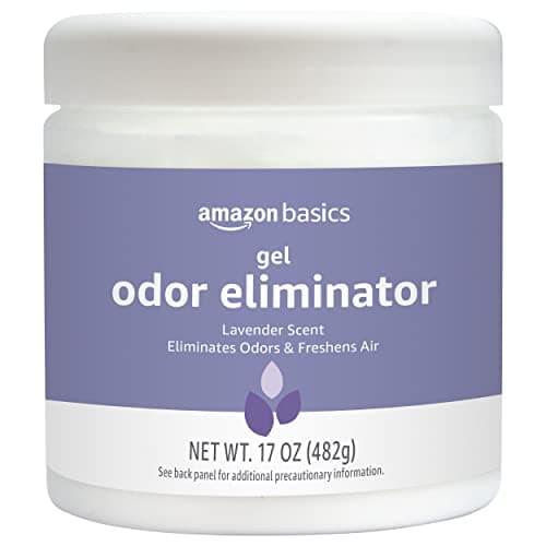 Amazon Basics Gel Odor Eliminator, Activated Charcoal, Lavender, 17 Oz, Pack of 1
