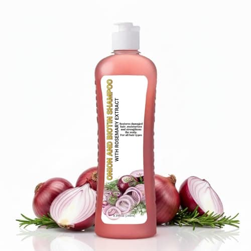 Onion & Biotin Hair Growth Shampoo — 248 ml Concentrated • Sulfate-Free • Rosemary + Citric Acid • Strengthens, Hydrates & Reduces Breakage