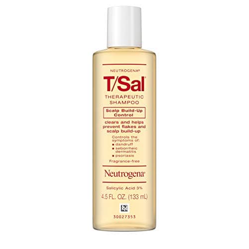 Neutrogena T/Sal Therapeutic Shampoo for Scalp Build-Up Control with Salicylic Acid, Scalp Treatment for Dandruff, Scalp Psoriasis & Seborrheic Dermatitis Relief, 4.5 fl. oz