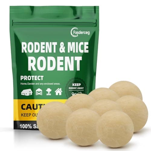 Fasderceg Rodent and Mice Repellent Outdoor/Indoor, Rat Repellent Balls, Mouse Repellent Peppermint for House, Peppermint to Repel Mice and Rats, RV Rat Repellent, Keep Mice Away 8Pcs