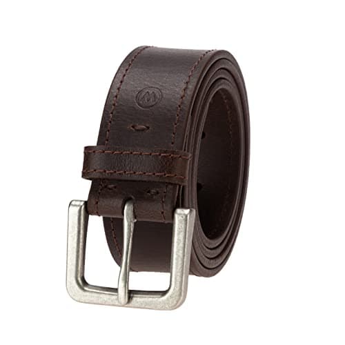 Wrangler Men’s Leather Country Casual Every Day Dress Belt for Jeans, Khakis Brown 38