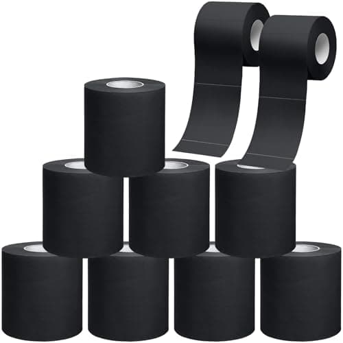 Gilprop 8 Rolls Colored Toilet Paper Multicolor Funny Novelty Toilet Paper Gift Sustainable and Soft for Home Decoration, Office, Halloween, Fall, Xmas Party, Camping, Travel(Black)