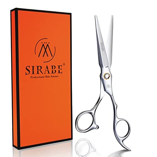 Sirabe HIGH-END Professional Hair Cutting Scissors Shears - Ultra Sharp Blades for Precise Cutting - Barber Shears Haircut Scissors 440C Stainless Steel for Salon Hairstyling & Home Hairdressing