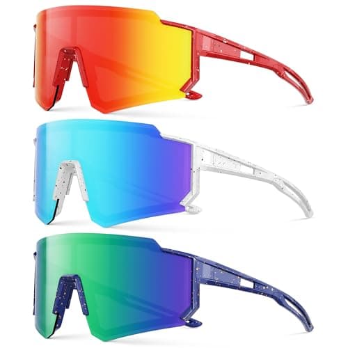 Fanshen Kids Polarized Baseball Sunglasses - Sports Polarized Sunglasses Softball Cycling for Boys Girls Ages 3-12 UV Protection Lightweight & Comfortable