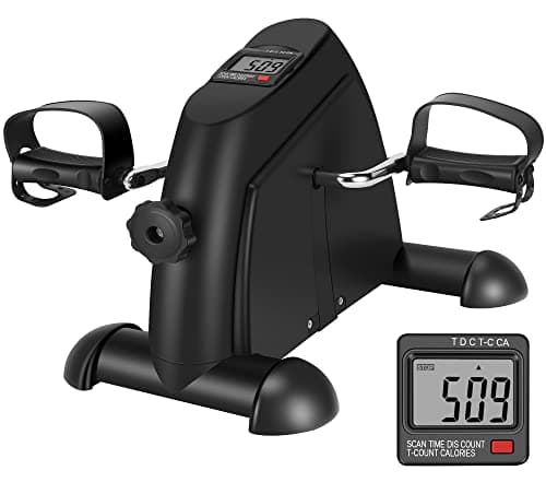 Pedal Exerciser Mini Exercise Bike for Leg and Arm Low Impact Exercise