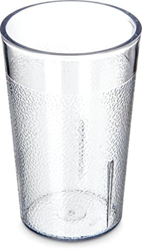 CFS 55018107 Stackable ShatterResistant Plastic Tumbler, 5 oz., Clear (Pack of 6)