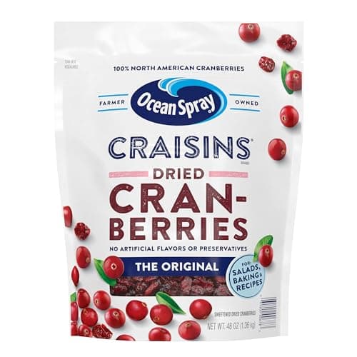 Ocean Spray Craisins Dried Cranberries, Original, 48 Ounce