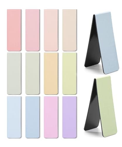 Mr. Pen- Magnetic Bookmarks, 12 Pack, Pastel Colors, Magnetic Book Marks, Bookmarks for Women Men Kids, Magnetic Bookmark, Magnet Bookmark Clips, Book Marker, Paper Bookmarks, Bookmark Magnetic