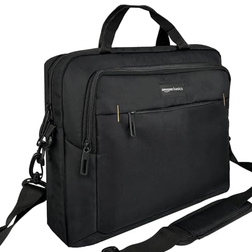 Amazon Basics Laptop Carrying Case Shoulder Strap, 15.6 inch, Black