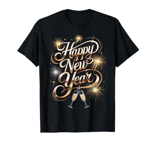 New Years Eve Party Shirts 2026 Happy New Year Fireworks T-Shirt