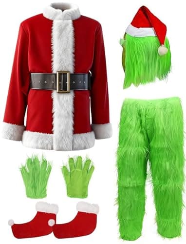 brableewear Christmas Monster Costume Adult Cosplay Costume Luxury Santa Claus Santa Suits Outfits