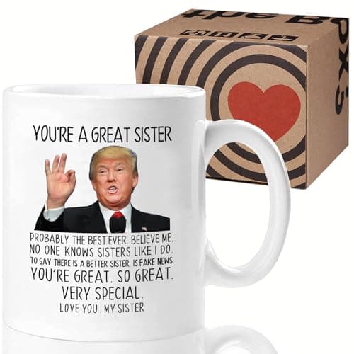 Aurahouse You're A Great Sister Mug, Funny Sister Gifts from Sister Brother, Sister Birthday Gifts, Christmas Gifts, Mothers Day Gifts for Sister-in-law, Soul Sister 11 Oz Cup