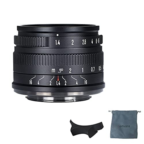 7artisans 35mm F1.4 Mark II APS-C Manual Focus Fixed Lens Large Aperture for Sony E Mount Mirrorless Cameras A6500 A6300 A6100 A6000 A5100 A5000 A9 NEX 3 NEX 3N NEX 5 NEX 5T NEX 5R NEX 6 7