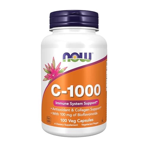 NOW Foods Supplements, Vitamin C-1,000 with 100 mg of Bioflavonoids, Antioxidant protection*, 100 Veg Capsules