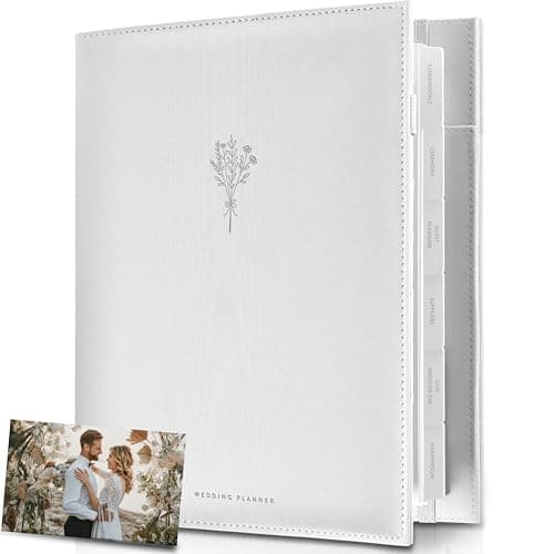Award Winning Elegant Wedding Planner Binder and Organizer for the Bride | Tissue Wrapped | Cushioned Cover | Engagement Gift | This Elegantly Designed US Planner Allows you to Plan Every Detail (Soft Grey)