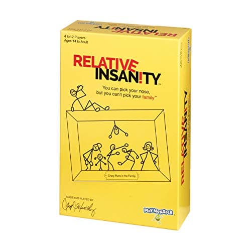 Relative Insanity, Card Games - Family Games Night, Kids Games, Laugh Till You Drop Card Games for Adults, Travel Games, Fun, Kid Games, Designed by Comedian Jeff Foxworthy, Multi-Player, Ages 14+