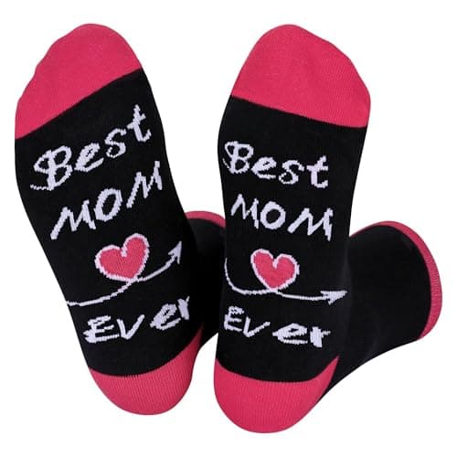 Birthday Gifts For Women,Valentines Day Socks Gifts For Mom From Daughter Son Best Mom Ever Socks Funny Socks Mom Gifts