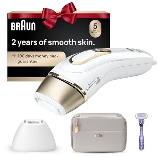 Braun IPL Silk·Expert Pro 5 PL5157 Latest Generation IPL, Permanent Visible Hair Reduction, Holiday Gifts for Women and Men, at-Home Hair Removal System with Soft Pouch and Precision Head