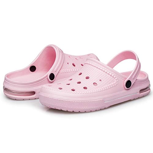 SILLENORTH Unisex-Adult Classic Clog | Water Shoes | Comfortable Slip On Shoes Pink Size 10