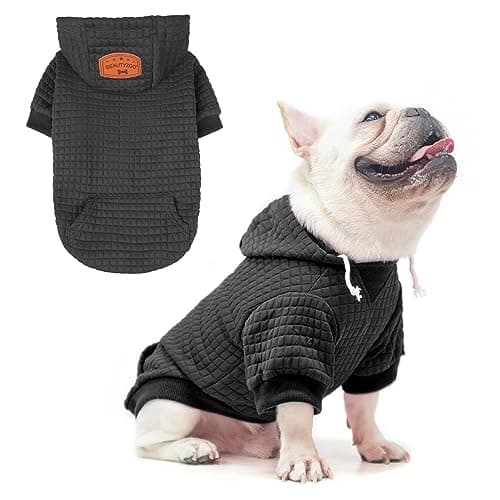 BEAUTYZOO Dog Hoodie for Small Medium Large Dogs, Winter Fall Warm Dog Clothes for Puppy S M Sized Dogs Girl Boy, Dog Sweater Shirt Hoodies with Pocket Bulldog Pitbull Cat Clothing Coat