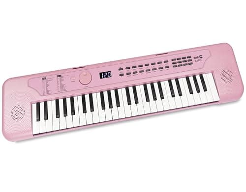 RockJam 49 Key USB Keyboard Piano with Lessons & Keynote Stickers