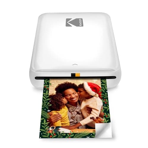 KODAK Step Instant Smartphone Photo Printer - Portable Mini Color Wireless Mobile Printer - Zink 2x3” Sticky-Back Photos - Bluetooth Compatible with iOS & Android Devices - Fun Editing App - White