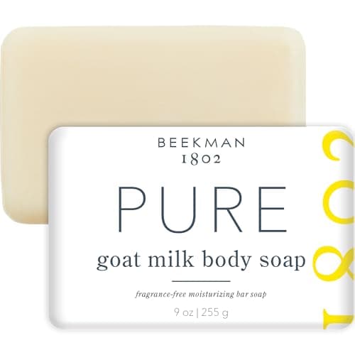 Beekman 1802 Goat Milk Soap Bar with Botanical Oils & Shea Butter - 9 oz - Gently Moisturizes, Exfoliates, and Nourishes for Soft, Healthy Skin - Cruelty-Free
