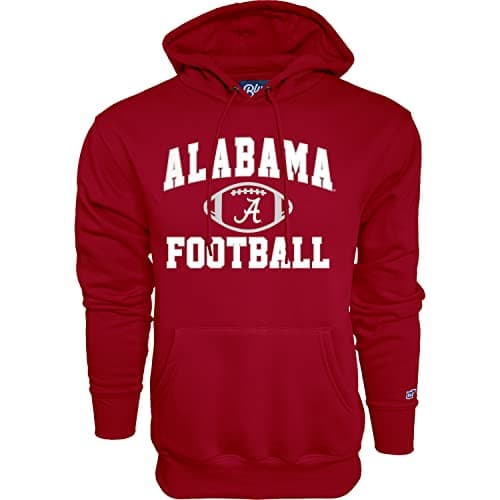 Blue 84 Men's Alabama Crimson Tide Hoodie Team Color Football, Crimson, Small