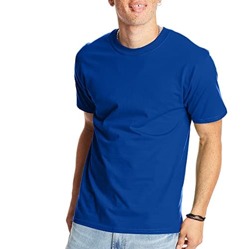 Hanes mens Beefy Heavyweight Short Sleeve T-shirt (1-pack) fashion t shirts, Deep Royal, X-Large US