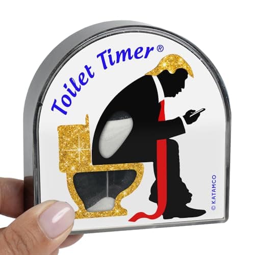 Katamco Toilet Timer (Presidential, Donald Trump), Funny Gift for Men, Husband, Dad, Birthday, Christmas, Stocking Stuffer. As seen on Shark Tank.