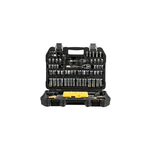 DEWALT Mechanics Tools Kit and Socket Set, 1/4" & 3/8" Drive, SAE, 108-Piece (DWMT73801)