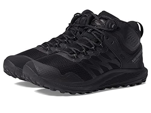 Merrell Men's Nova 3 Tactical Mid Waterproof Military Boot, Black/Charcoal, 12