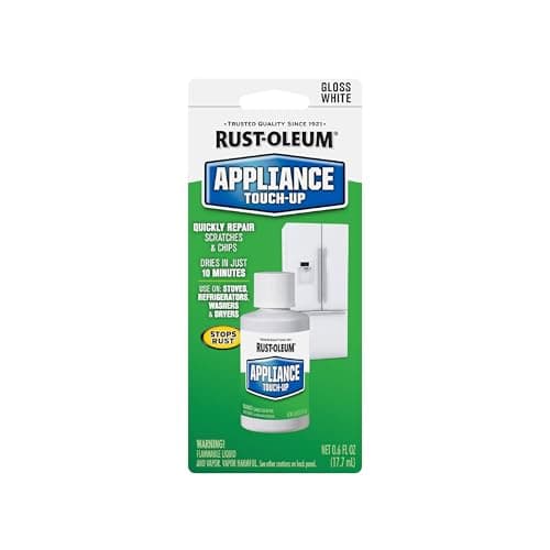 Rust-Oleum 203000 .6-Ounce Specialty Brush Bottle Appliance Touch Up, White, (Pack of 1)