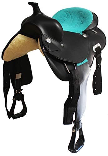 CHALLENGER 17" Western Cordura Trail Barrel Pleasure Horse Saddle Bridle Brown 49102BK