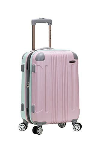 Rockland Hardside Expandable Luggage with Spinner Wheels, Multicolor, Carry-On 20-Inch