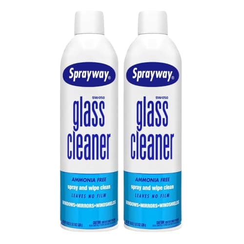 Sprayway Glass Cleaner Aerosol Spray, 19 Oz, Pack of 2