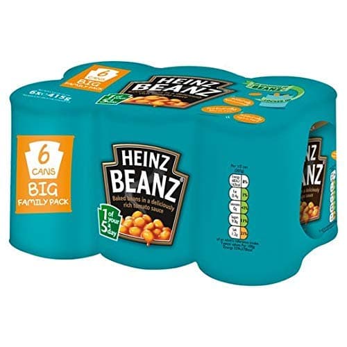 Heinz Beanz In A Rich Tomato Sauce Baked Beans, 14.64 oz / 415 g, 6 Pack