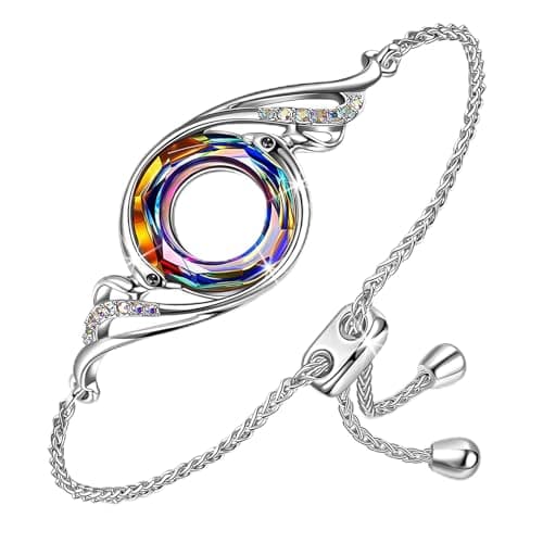 Kate Lynn Phoenix Bracelets Crystal Bracelet for Women Birthday Gifts for Women Christmas Gifts Lucky Bracelet Unique Jewelry for Wife Girlfriend Mom Grandma Daughter Best Friend