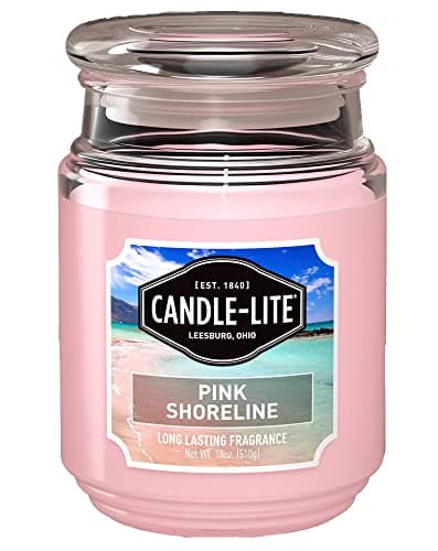 Candle-Lite Everyday Aromatherapy Candle Pink Shoreline Scented, 18 oz