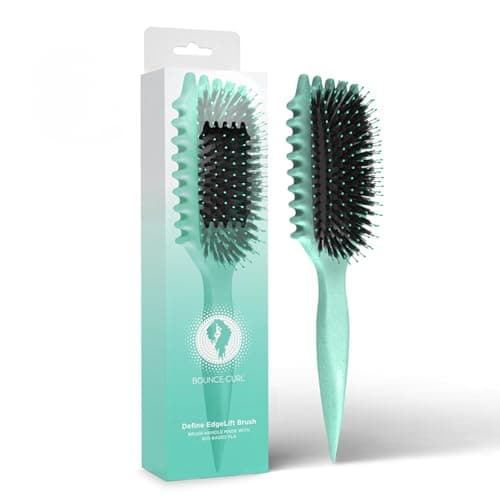 Bounce Curl Define EdgeLift Brush, 5-in-1 Tool for Effortlessly Defined Curls, Waves & Coils, Reduces Frizz - Teal