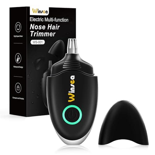 Winsea Ear and Nose Hair Trimmer for Men and Women – Travel Trimmer, High-Precision Nose Shaver, USB Rechargeable, Waterproof, Safe & Quiet Operation, Portable Ear Hair Remover Design