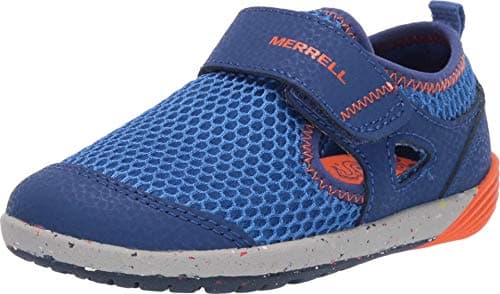 Merrell unisex child Bare Steps H2o Water Shoe, Blue/Orange, 5.5 Little Kid US