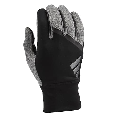 adidas Winter Performance VELOCITY Running Reflective Gloves, Black/Gray, Large/X-Large