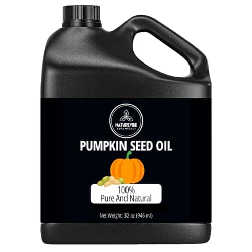 Naturevibe Botanicals Pumpkin Seed Oil 32 Ounces | 100% Pure and Natural | Great for Skin Care and Hair Care