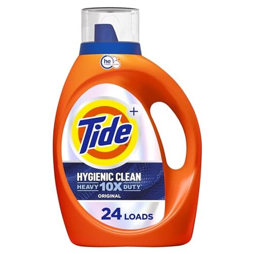 Tide Liquid Laundry Detergent, Hygienic Clean Heavy Duty, Original Scent, 24 Loads, 34 fl oz