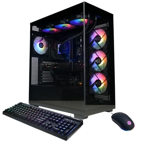 CyberPowerPC Gamer Xtreme VR Gaming PC, Intel Core i9-14900KF 3.2GHz, GeForce RTX 5070 12GB, 32GB DDR5, 2TB PCIe 4.0 SSD, WiFi Ready & Windows 11 Home (GXiVR8080A39)